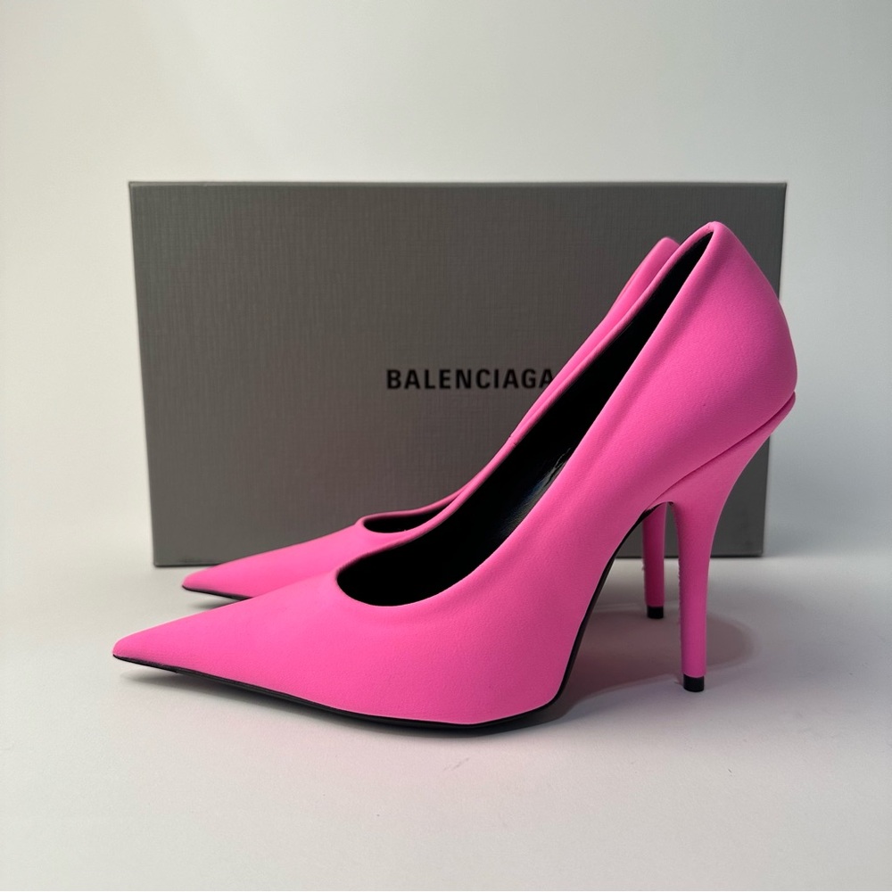 Balenciaga Knife Pump Pink Heels